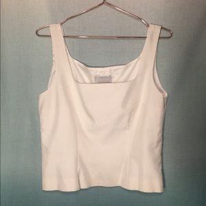 Margon‎ silk structured sleeveless blouse